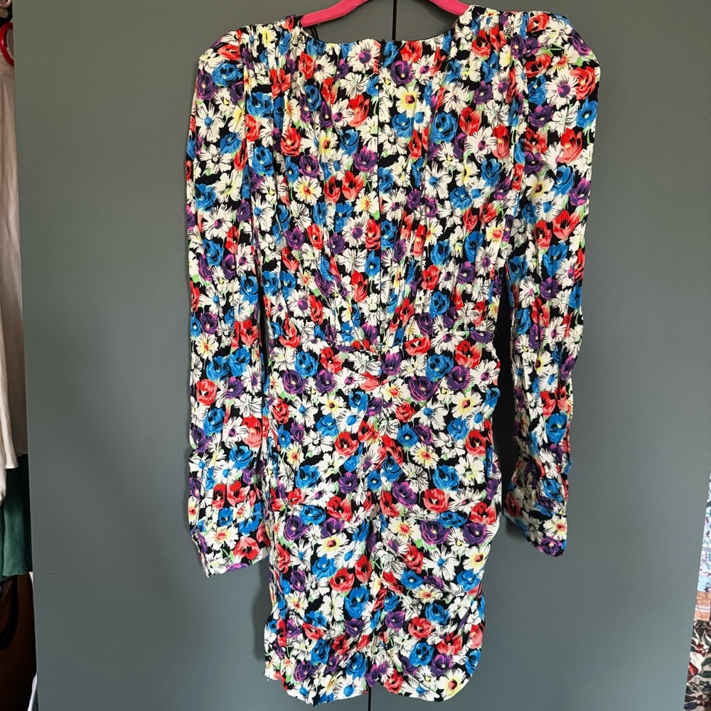 Nwt ZARA Floral Mini Dress size XS - Picture 6 of 7
